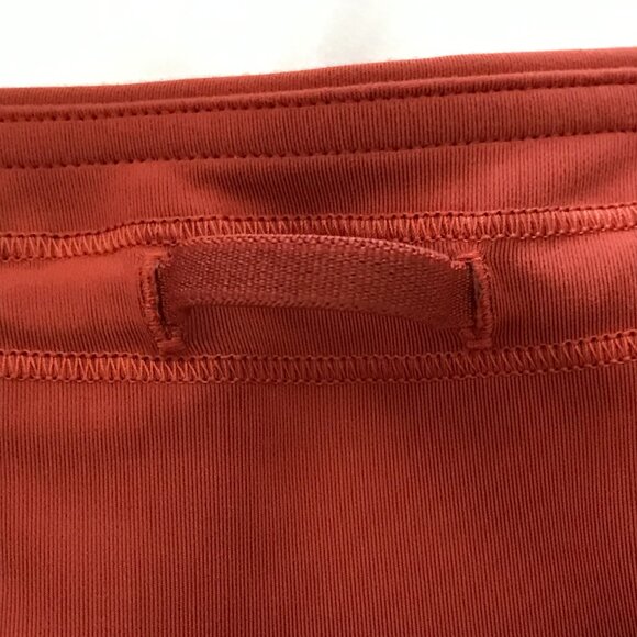 Lululemon Power Thru Leggings Women 6 Orange Mid Rise Media Pockets Stretch - Picture 12 of 12